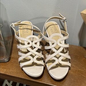 Naturalizer Women's Beige Strappy Sandals